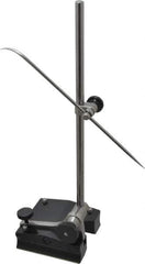 Starrett - 1 Spindle, 12 Inch Spindle Length, Surface Gage - 3-1/2 Inch Long x 3-3/16 Inch Wide Base, Hardened Steel - Industrial Tool & Supply