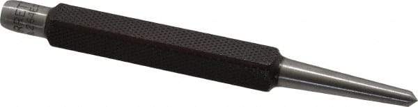 Starrett - 5/32" Center Punch - 4-1/4" OAL, Steel - Industrial Tool & Supply