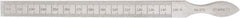 Starrett - 0.01 to 0.15 Inch Measurement, 1 Leaf Taper Gage - 6-1/4 Inch Long, Tool Steel, 0.001 Inch Graduation - Industrial Tool & Supply