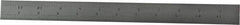 Starrett - 12" Long, 1/64, 1/32, 1/16, 1/8" Graduation, Flexible Steel Rule - 4R Graduation Style, 1" Wide, Silver, Satin Chrome Finish - Industrial Tool & Supply