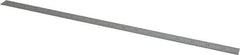 Starrett - 18" Long, 1/100, 1/64, 1/50, 1/32" Graduation, Flexible Steel Rule - 16R Graduation Style, 3/4" Wide, Silver, Satin Chrome Finish - Industrial Tool & Supply
