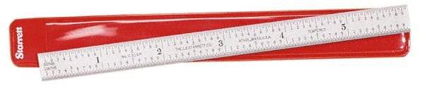 TESA Brown & Sharpe - 150mm Long, 0.5, 1mm Graduation, Flexible Steel Rule - Metric Graduation Style, 1/2" Wide, Silver, Satin Chrome Finish - Industrial Tool & Supply