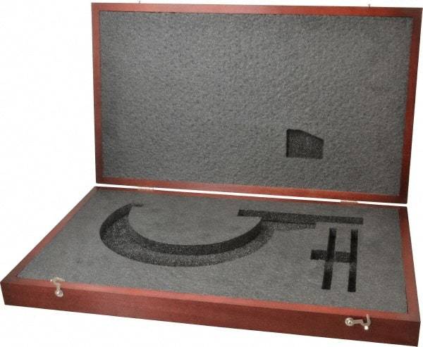 Starrett - Micrometer Case - 7" Max Measurement, Use with 216 & 216M Series Digital Micrometers - Industrial Tool & Supply
