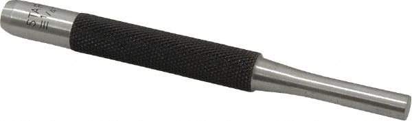 Starrett - 1/4" Pin Punch - 4" OAL, Steel - Industrial Tool & Supply