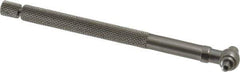 Starrett - 5/16 to 1/2 Inch, 4.2 Inch Overall Length, Telescoping Gage - 2-3/8 Inch Long Handle, Satin Chrome Finish - Industrial Tool & Supply