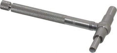 Starrett - 1-1/4 to 2-1/8 Inch, 3 Inch Overall Length, Telescoping Gage - 2-3/8 Inch Long Handle, Satin Chrome Finish - Industrial Tool & Supply
