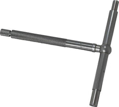 Starrett - 3-1/2 to 6 Inch, 3 Inch Overall Length, Telescoping Gage - 3-1/4 Inch Long Handle, Satin Chrome Finish - Industrial Tool & Supply