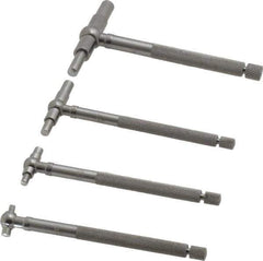 Starrett - 4 Piece, 5/16 to 2-1/8 Inch, Telescoping Gage Set - 2-3/8 Inch Long Handles, Includes Case - Industrial Tool & Supply