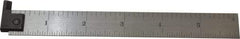 Starrett - 6" Long, 1/64, 1/32, 1/16, 1/8" Graduation, Rigid Spring Steel Rule - 4R Graduation Style, 3/4" Wide, Silver - Industrial Tool & Supply