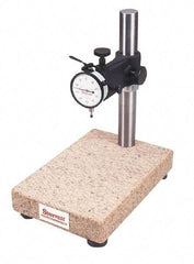 Starrett - Granite (Base), Rectangular Base, Comparator Gage Stand - 14" High, 12" Base Length x 8" Base Width x 2" Base Height, Includes Holder - Industrial Tool & Supply