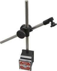Starrett - 150 Lb Magnetic Force, Fine Adjustment Indicator Positioner & Holder with Base - Post & Rod, Rectangular Base, 1-15/16" Base Height, 1-5/8" Base Length, 1-7/8" Base Width - Industrial Tool & Supply