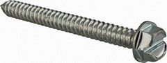 Value Collection - #14 Hex Washer Head Slotted Sheet Metal Screw - Steel, 2-1/2" Length Under Head, Grade 2 - Industrial Tool & Supply