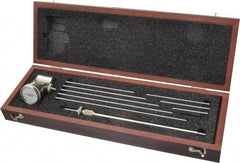 Starrett - 12 Piece, 2-3/8" to 18" Measuring Range, Crankshaft Distortion Dial Gage Kit - 0.001" Dial Graduation - Industrial Tool & Supply