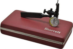 Starrett - 4 Piece, 0mm to 0.7mm Measuring Range, 15/16" Dial Diam, 0-35-0 Dial Reading, White & Yellow Dial Test Indicator Kit - 5/32" Contact Point Length, 3mm Ball Diam, 0.01mm Dial Graduation - Industrial Tool & Supply