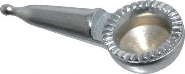 Starrett - 9mm Ball Diam, Steel, Ball Test Indicator Contact Point - 5/32" Contact Point Length, Use with Starrett 711 Series Last Word Dial Test Indicators - Industrial Tool & Supply