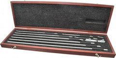Starrett - 4 to 40 Inch Range, Satin Chrome Coated, Mechanical Inside Tubular Micrometer - 0.001 Inch Graduation, 0.0001 Inch Accuracy - Industrial Tool & Supply