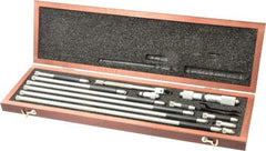 Starrett - 1-1/2 to 32 Inch Range, Satin Chrome Coated, Mechanical Inside Tubular Micrometer - 0.001 Inch Graduation, 0.0001 Inch Accuracy - Industrial Tool & Supply