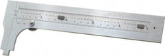 Starrett - 0 to 4-3/4" Stainless Steel Vernier Caliper - 1/64 & 1/32" Graduation, 1-3/8" Jaw Depth, 0.005" Accuracy, Includes Inside Diameter, Outside Diameter - Industrial Tool & Supply