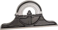 Starrett - 12 to 24 Inch Long Blade, Reversible Combination Square Protractor Head - Black Smooth Finish, Cast Iron - Industrial Tool & Supply