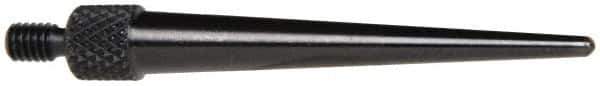 Starrett - #4-48, 1/16" Ball Diam, Steel Tapered Contact Point - 1-7/16" Contact Point Length, Use with AGD Dial Indicators - Industrial Tool & Supply