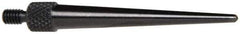 Starrett - #4-48, 1/16" Ball Diam, Steel Tapered Contact Point - 1-7/16" Contact Point Length, Use with AGD Dial Indicators - Industrial Tool & Supply