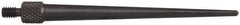 Starrett - #4-48, 1/16" Ball Diam, Steel Tapered Contact Point - 2" Contact Point Length, Use with AGD Dial Indicators - Industrial Tool & Supply
