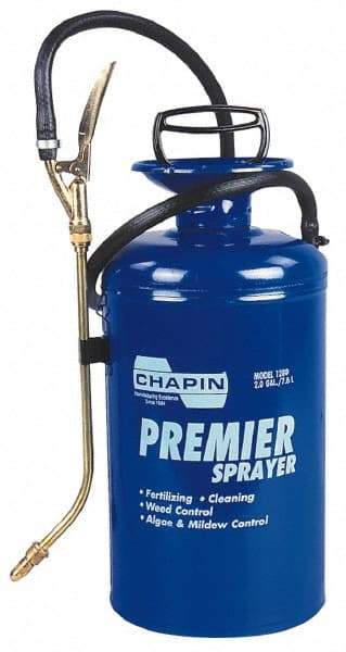 Chapin - 2 Gal Garden Hand Sprayer - Reinforced Hose, Polyethylene Tank, For Industrial Applications - Industrial Tool & Supply
