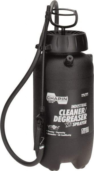 Chapin - 2 Gal Chemical Safe Garden Hand Sprayer - Use with Cleaners/Degreasers, Polyethylene Tank, Funnel Mouth, Reinforced Hose, For Deck & Yard Applications - Industrial Tool & Supply