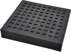 Mason Ind. - 6" Long x 6" Wide x 1" Thick, Rubber, Machinery Leveling Pad & Mat - 7,900 Lb Max Load - Industrial Tool & Supply