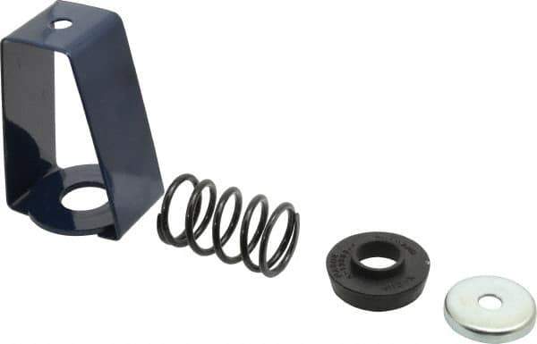 Mason Ind. - 55 to 76 Lb Capacity, 0.75 to 1.02" Deflection, HSX, Vibration Control Hanger - 2-7/8" Wide x 4-1/4" High x 2-1/2" Deep, 3/8" Max Rod Diam, 3-1/2" Lower Rod Penetration, Black - Industrial Tool & Supply