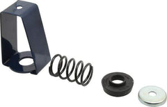 Mason Ind. - 55 to 76 Lb Capacity, 0.75 to 1.02" Deflection, HSX, Vibration Control Hanger - 2-7/8" Wide x 4-1/4" High x 2-1/2" Deep, 3/8" Max Rod Diam, 3-1/2" Lower Rod Penetration, Black - Industrial Tool & Supply
