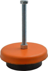 Mason Ind. - 1/2-13 Bolt Thread, 5" Wide x 1-3/4" High Standard Deflection Stud Mount Leveling Pad & Mount - 1,000 Max Lb Capacity, 5" Base Diam - Industrial Tool & Supply