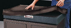 Starrett - 96 Inch Long x 48 Inch Wide Vinyl Inspection Surface Plate Cover - Black - Industrial Tool & Supply