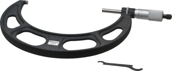 Starrett - 6 to 7" Range, 0.0001" Graduation, Mechanical Outside Micrometer - Industrial Tool & Supply