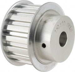 Power Drive - 18 Tooth, 1/2" Inside x 2.119" Outside Diam, Hub & Flange Timing Belt Pulley - 1" Belt Width, 2.149" Pitch Diam, 1-1/4" Face Width, Aluminum - Industrial Tool & Supply