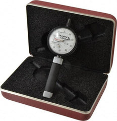 Starrett - 0 to 3/8", 0 to 90° Included Angle, Internal Chamfer Gage - White Hardened Tool Steel (Plunger), 3 Blade Plunger - Industrial Tool & Supply