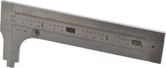 Starrett - 0 to 3-3/4" Stainless Steel Vernier Caliper - 1/64 & 1/32" Graduation, 1-3/8" Jaw Depth, 0.005" Accuracy, Includes Inside Diameter, Outside Diameter - Industrial Tool & Supply