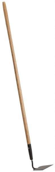 PRO-SOURCE - 6-1/4" Wide Square Steel Hoe - 48" Long Wood Straight Handle - Industrial Tool & Supply