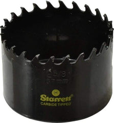 Starrett - 2-5/8" Diam, 1-5/8" Cutting Depth, Hole Saw - Carbide-Tipped Saw, Toothed Edge - Industrial Tool & Supply