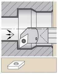 Kennametal - 33.02mm Min Bore Diam, 304.8mm OAL, 1" Shank Diam, E-SDUP Indexable Boring Bar - DP.. Insert, Screw Holding Method - Industrial Tool & Supply