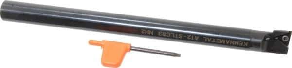 Kennametal - 23.62mm Min Bore Diam, 254mm OAL, 3/4" Shank Diam, A-STLC Indexable Boring Bar - TC.. Insert, Screw Holding Method - Industrial Tool & Supply
