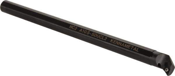Kennametal - 21.59mm Min Bore Diam, 254mm OAL, 5/8" Shank Diam, A-SDUC Indexable Boring Bar - DC.. Insert, Screw Holding Method - Industrial Tool & Supply