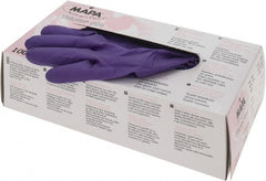 MAPA Professional - Size L, 6 mil, Medical Grade, Powder Free Natural Rubber, Nitrile, Neoprene Blend Disposable Gloves - Industrial Tool & Supply