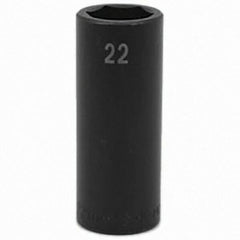 SK - Impact Socket - 1/2"DR 22MM DEEP IMPACT SOCKET - Industrial Tool & Supply