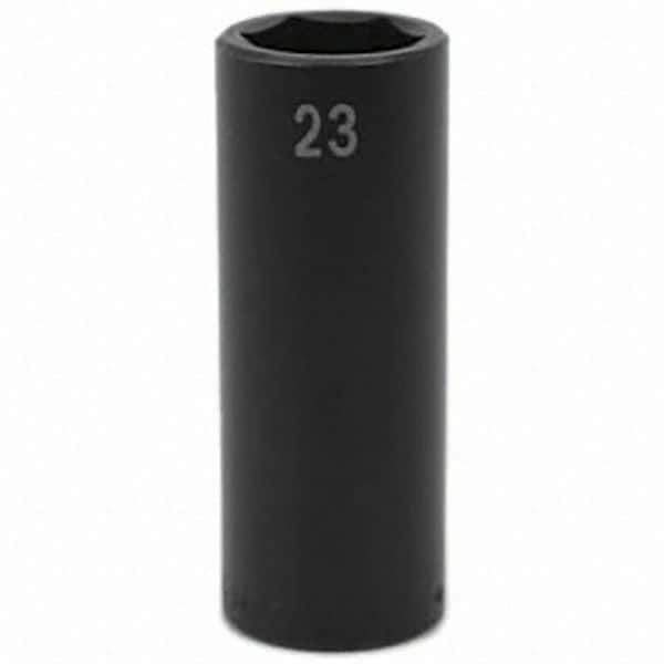 SK - Impact Socket - 1/2"DR 23MM DEEP IMPACT SOCKET - Industrial Tool & Supply