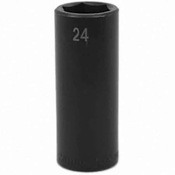 SK - Impact Socket - 1/2"DR 24MM DEEP IMPACT SOCKET - Industrial Tool & Supply