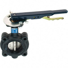 NIBCO - 2-1/2" Pipe, Lug Butterfly Valve - Lever Handle, Ductile Iron Body, EPDM Seat, 250 WOG, Ductile Iron Disc, Stainless Steel Stem - Industrial Tool & Supply