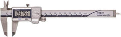 Mitutoyo - 0 to 150mm Range, 0.01mm Resolution, IP67 Electronic Caliper - Stainless Steel with 40mm Stainless Steel Jaws, 0.001" Accuracy - Industrial Tool & Supply