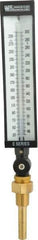WGTC - 30 to 300°F, Industrial Thermometer with Standard Thermowell - 3-1/2 Inch Stem Length, 1-1/4 to 18 Inch Thread - Industrial Tool & Supply