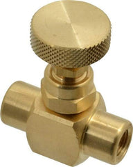 Made in USA - Needle Valve - Brass Valve - Industrial Tool & Supply